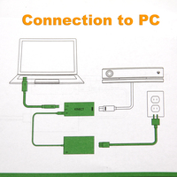 Nowy Kinect Adapter do konsoli Xbox One do konsoli XBOX ONE Kinect 3.0 Adapter ue wtyczka USB Adapter AC 3.0 zasilanie do konsoli XBOX ONE S / X 6